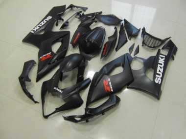 Noir Mat avec Blanc Décalque Carénage Moto GSXR 1000 K5 05-06