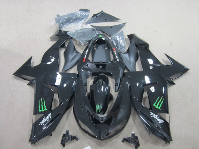 Noir Ninja Vert Monster Carénage Moto ZX6R 07-08
