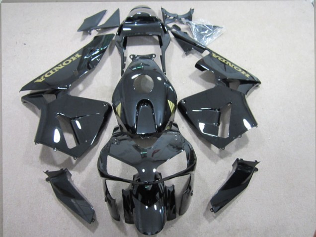Noir Or Décalque Carénages Moto CBR 600 RR 03-04 Noir Or Décalque Carénages Moto CBR 600 RR 03-04