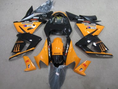 Noir Orange 3M Monster Carénage Moto ZX10R 03-05