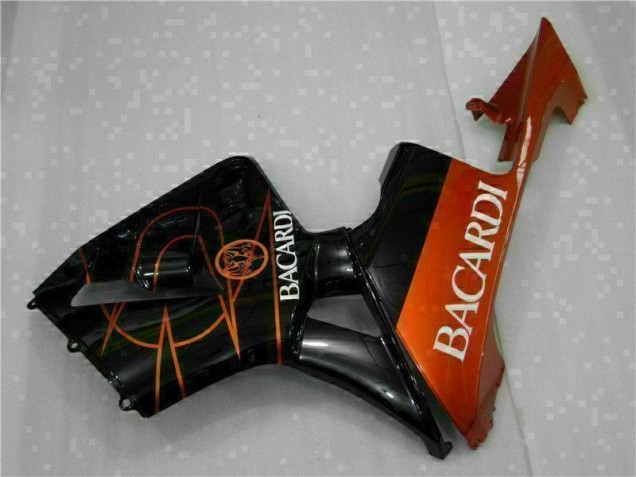 Noir Orange BACARDI Carénage Moto CBR 600 RR 05-06 Noir Orange BACARDI Carénage Moto CBR 600 RR 05-06