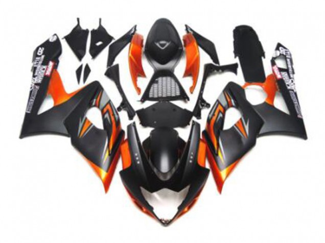Noir Orange Carénage Moto GSXR 1000 K5 05-06