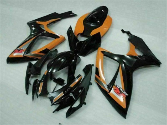 Noir Orange Carénage Moto GSXR 600 / 750 K6 06-07