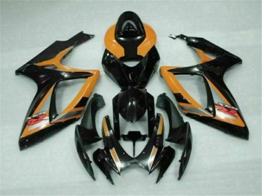 Noir Orange Carénage Moto GSXR 600 / 750 K6 06-07
