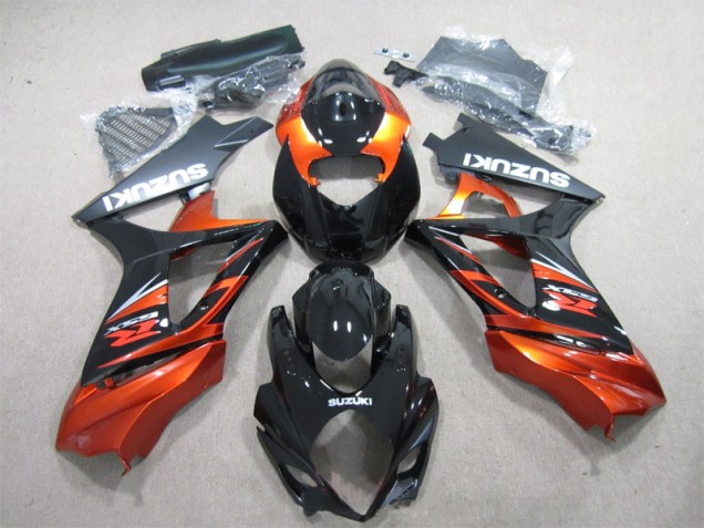 Noir Orange Carénages Moto GSXR 1000 K7 07-08 Noir Orange Carénages Moto GSXR 1000 K7 07-08
