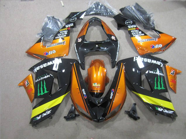 Noir Orange Monster Carénage Moto ZX10R 06-07 Noir Orange Monster Carénage Moto ZX10R 06-07