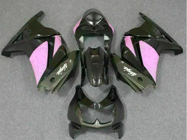 Noir Rose Ninja Carénage Moto EX250 08-12