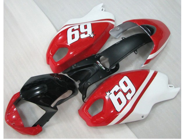 Noir Rouge Blanc 69 Carénage Moto Ducati Monster 696 08-12