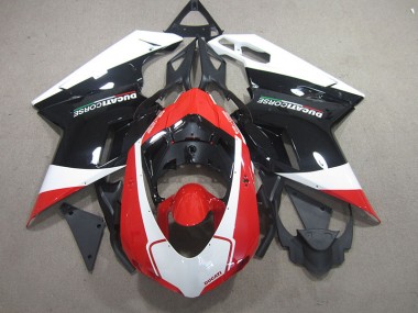 Noir Rouge Blanc Carénage Moto Ducati 848 07-14