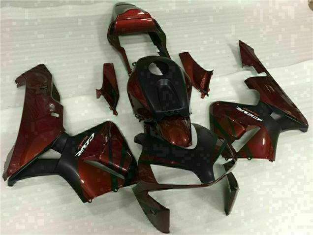 Noir Rouge Carénage Moto CBR 600 RR 03-04 Noir Rouge Carénage Moto CBR 600 RR 03-04