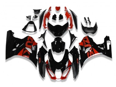 Noir Rouge Carénage Moto GSXR 1000 17-23