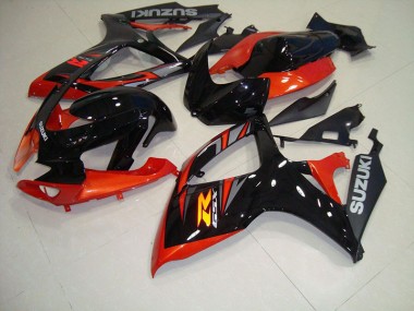 Noir Rouge Carénage Moto GSXR 750 K6 06-07