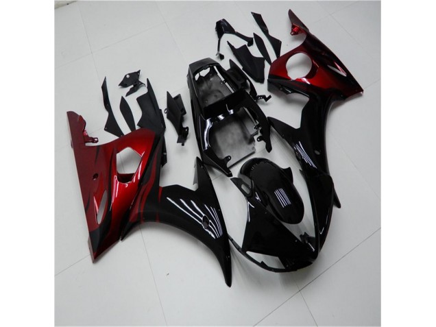 Noir Rouge Carénage Moto R6 03-05