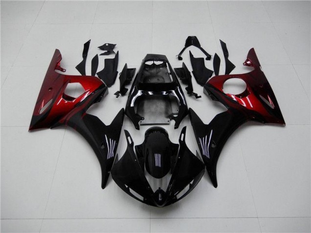 Noir Rouge Carénage Moto R6 03-05