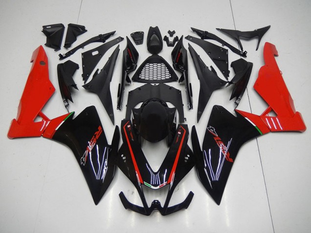 Noir Rouge Carénage Moto RSV4 09-15 Noir Rouge Carénage Moto RSV4 09-15