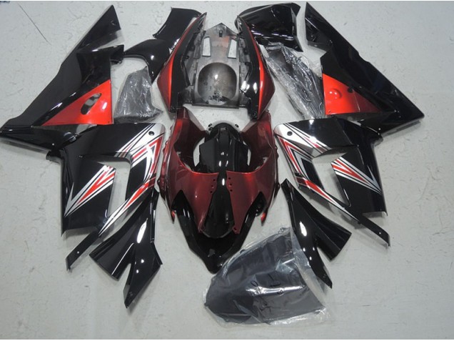 Noir Rouge Carénage Moto ZX10R 03-05 Noir Rouge Carénage Moto ZX10R 03-05