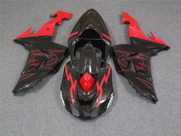 Noir Rouge Carénage Moto ZX10R 06-07 Noir Rouge Carénage Moto ZX10R 06-07