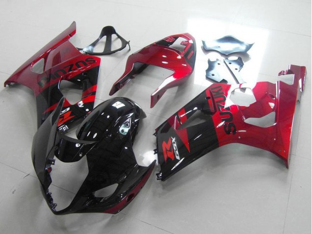 Noir Rouge Carénages Moto GSXR 1000 K3 03-04 Noir Rouge Carénages Moto GSXR 1000 K3 03-04