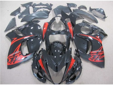 Noir Rouge Carénages Moto GSXR 1300 Hayabusa 08-19