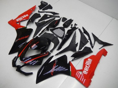 Noir Rouge Carénages Moto RSV4 09-15