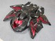 Noir Rouge Carénages Moto ZX14R ZZR 1400 06-11 Noir Rouge Carénages Moto ZX14R ZZR 1400 06-11