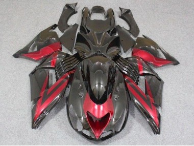 Noir Rouge Carénages Moto ZX14R ZZR 1400 06-11