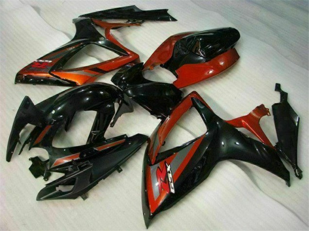 Noir Rouge Carrosserie Moto GSXR 600 / 750 K6 06-07 Noir Rouge Carrosserie Moto GSXR 600 / 750 K6 06-07