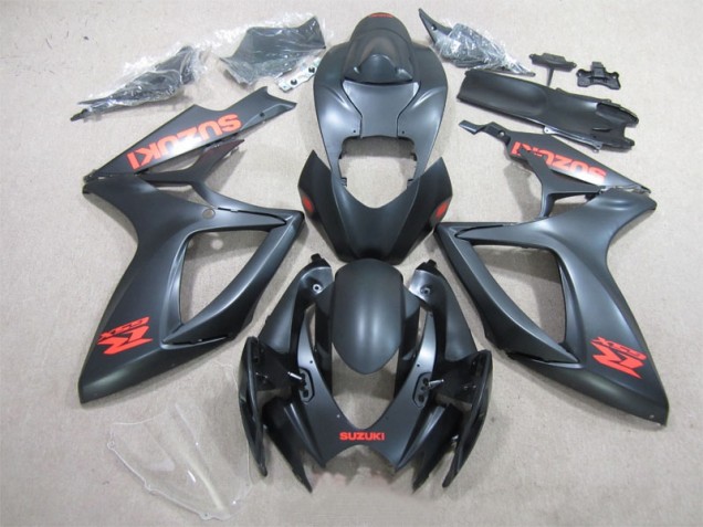 Noir Rouge Décalque Carénage Moto GSXR 600 K6 06-07
