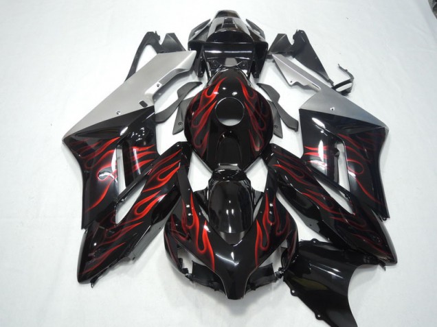 Noir Rouge Flamme Carénage Moto CBR 1000 RR 04-05 Noir Rouge Flamme Carénage Moto CBR 1000 RR 04-05