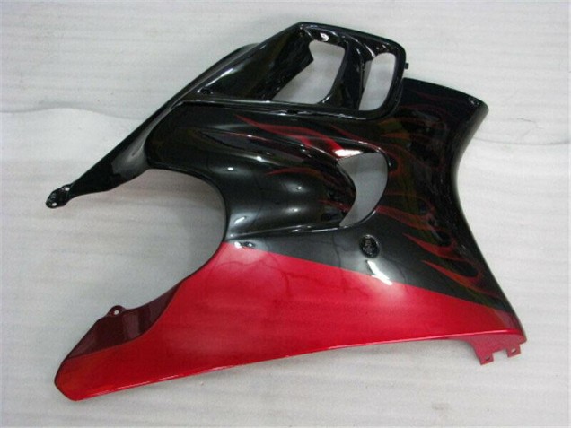 Noir Rouge Flamme Carénage Moto CBR 600 F3 95-98 Noir Rouge Flamme Carénage Moto CBR 600 F3 95-98