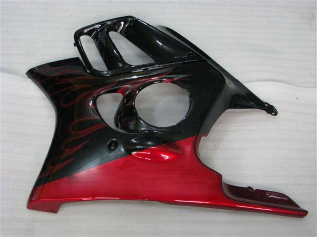 Noir Rouge Flamme Carénage Moto CBR 600 F3 95-98 Noir Rouge Flamme Carénage Moto CBR 600 F3 95-98