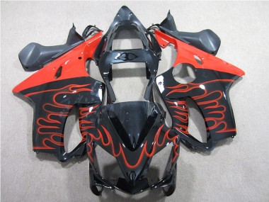 Noir Rouge Flamme Carénage Moto CBR 600 F4i 01-03