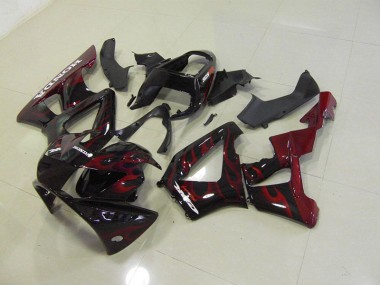 Noir Rouge Flamme Carénage Moto CBR 900 RR 929 00-01