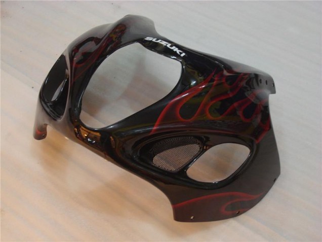 Noir Rouge Flamme Carénage Moto GSXR 1300 Hayabusa 96-07 Noir Rouge Flamme Carénage Moto GSXR 1300 Hayabusa 96-07