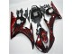 Noir Rouge Flamme Carénage Moto R6 03-05