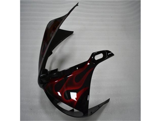 Noir Rouge Flamme Carénage Moto R6 03-05