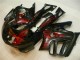 Noir Rouge Flamme Carénages Moto CBR 600 F3 95-98 Noir Rouge Flamme Carénages Moto CBR 600 F3 95-98