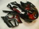 Noir Rouge Flamme Carénages Moto CBR 600 F3 95-98 Noir Rouge Flamme Carénages Moto CBR 600 F3 95-98
