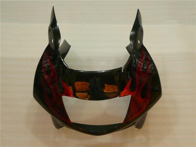 Noir Rouge Flamme Carénages Moto CBR 600 F3 95-98 Noir Rouge Flamme Carénages Moto CBR 600 F3 95-98