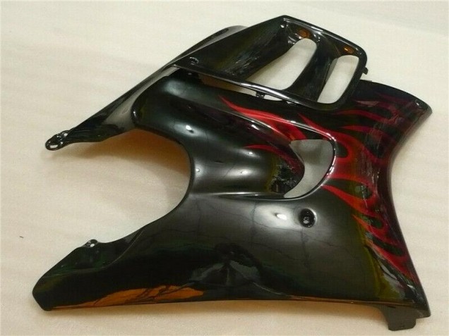Noir Rouge Flamme Carénages Moto CBR 600 F3 95-98 Noir Rouge Flamme Carénages Moto CBR 600 F3 95-98