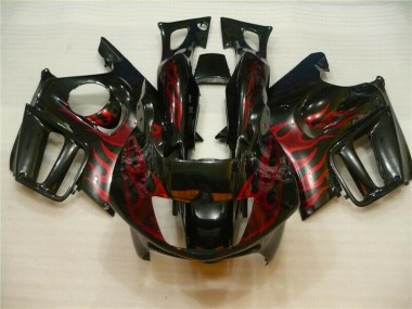 Noir Rouge Flamme Carénages Moto CBR 600 F3 95-98