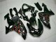 Noir Rouge Flamme Carénages Moto ZX10R 06-07