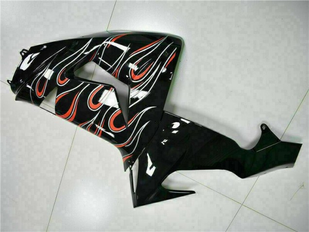 Noir Rouge Flamme Carénages Moto ZX10R 06-07