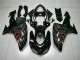 Noir Rouge Flamme Carénages Moto ZX10R 06-07
