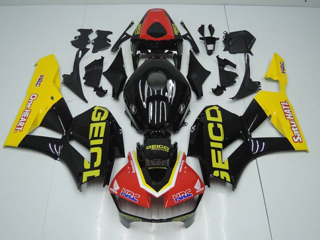 Noir Rouge HRC Carénage Moto CBR 1000 RR 12-16 Noir Rouge HRC Carénage Moto CBR 1000 RR 12-16