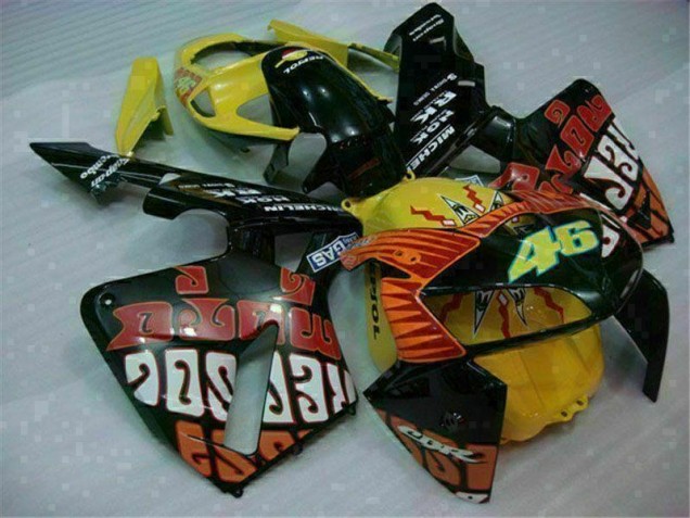 Noir Rouge Jaune 46 Carénage Moto CBR 600 RR 05-06 Noir Rouge Jaune 46 Carénage Moto CBR 600 RR 05-06