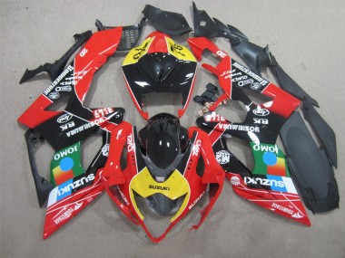 Noir Rouge Jaune Carénage Moto GSXR 1000 K5 05-06