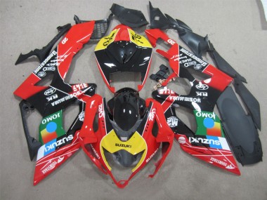 Noir Rouge Jaune Jomo Carénage Moto GSXR 600 K6 06-07