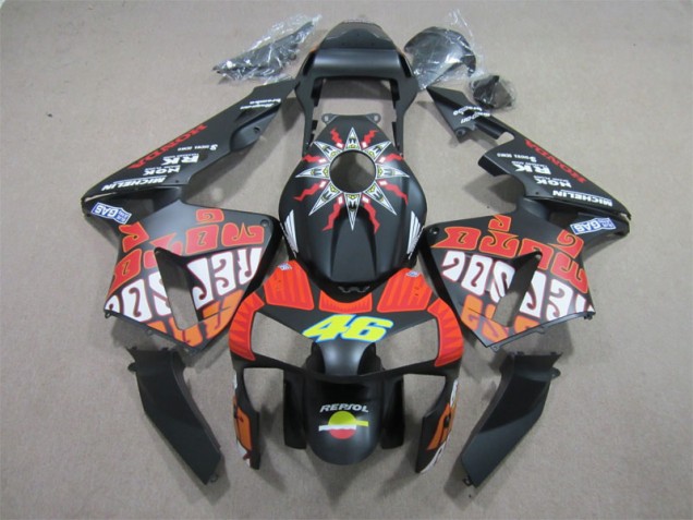 Noir Rouge Repsol 46 Carénage Moto CBR 600 RR 03-04