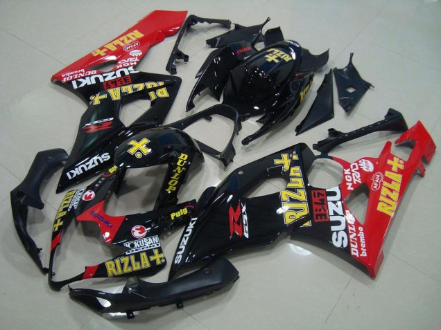 Noir Rouge Rizla Carénage Moto GSXR 1000 K5 05-06